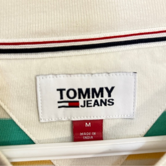 Tommy Hilfiger Pastel Striped Long Sleeve Cotton Loose Fit Shirt - Medium EUC - Picture 6 of 14